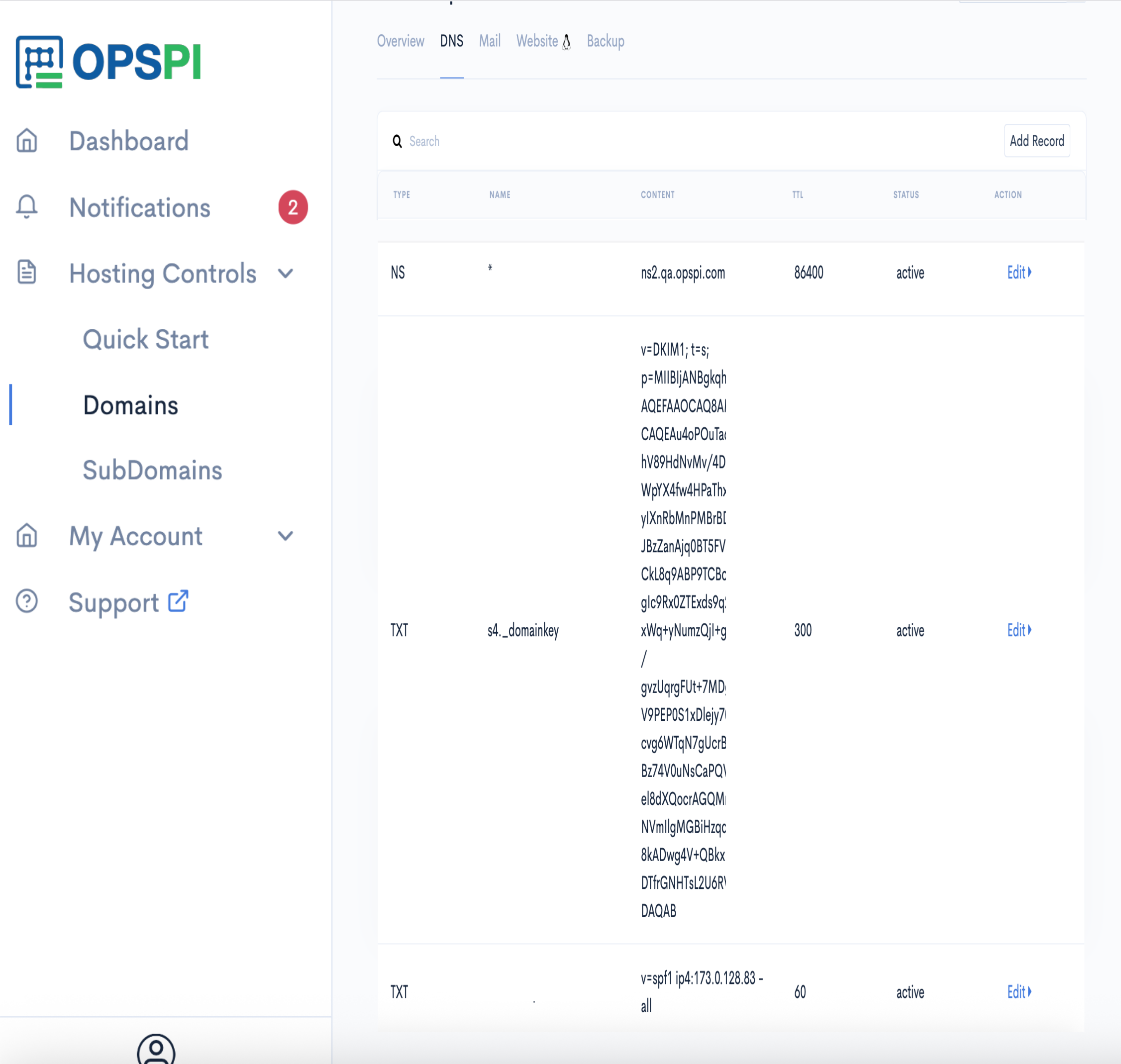 DNS Management