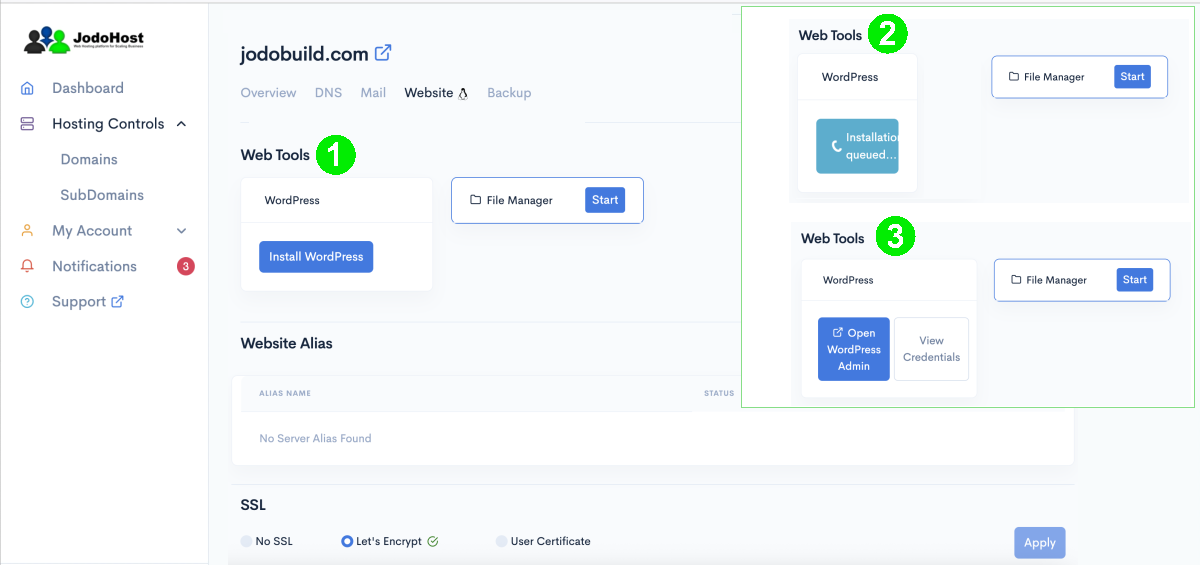 OPSPI WordPress Native Installation